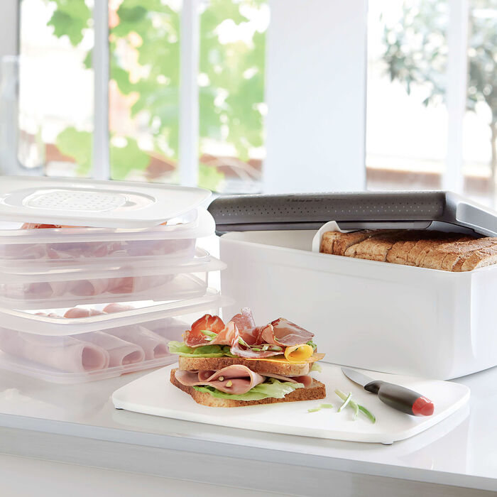 Tupperware BreadSmart Brotbehälter WEISS-SCHWARZ