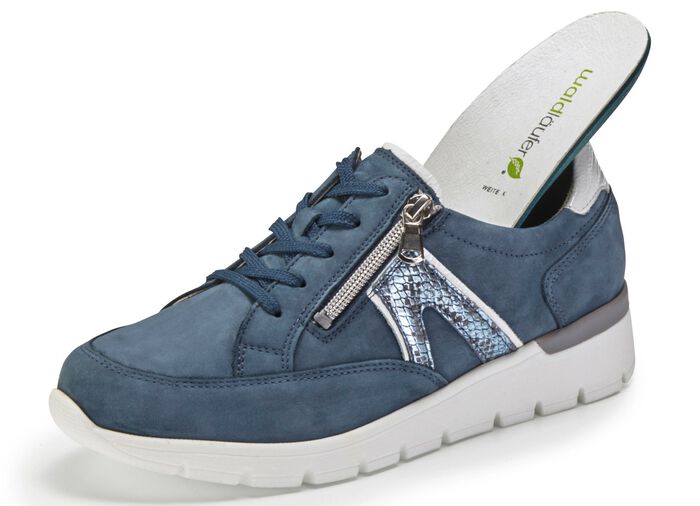 Waldl&auml;ufer Schn&uuml;rschuh aus interessantem Materialmix 