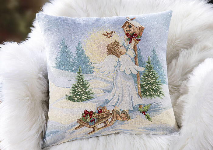 Weihnachtlicher Kissenbezug in Gobelin-Qualität 