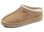 ELENA EDEN, warme Damen-Clogs, mit Lammfell CAMEL