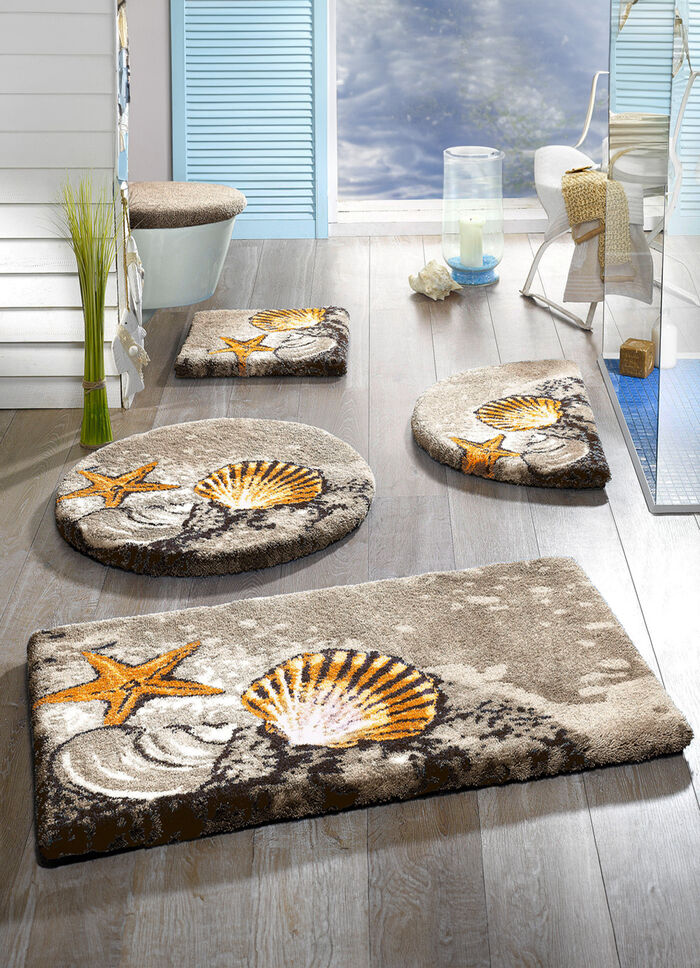 GRUND Badgarnitur mit rutschhemmender Latex-Rückseite SAND