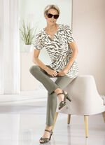 Longshirt mit dezenter Kr&auml;uselung 