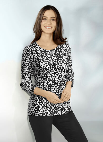 Shirt mit Allover-Dessin 