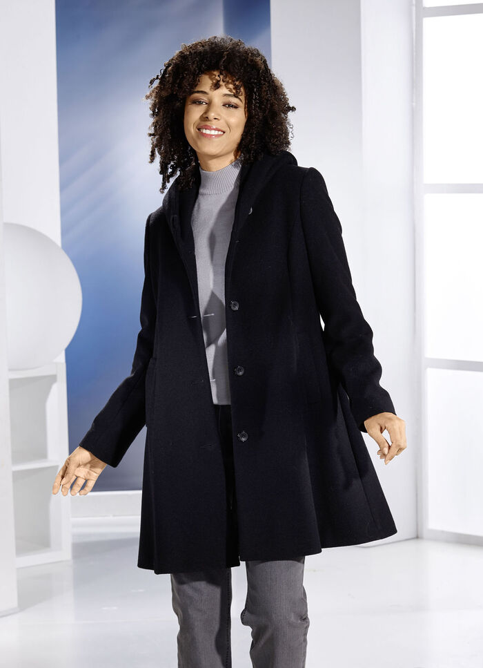 Kurzmantel in Swingerform 