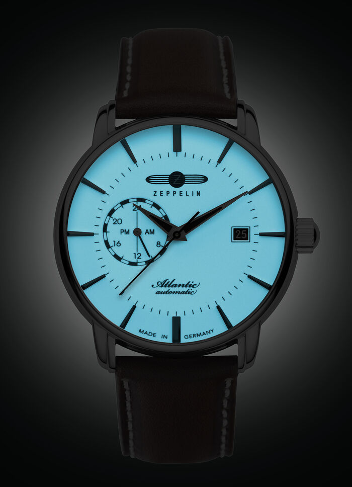 Zeppelin-Automatik-Herrenuhr mit Lederband 