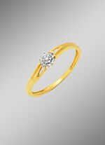 Damenring mit Diamanten 