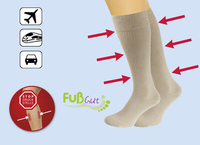 Dreierpack Vital-Stützkniestrümpfe 