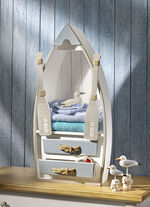 Regal Ruderboot mit Schubladen 