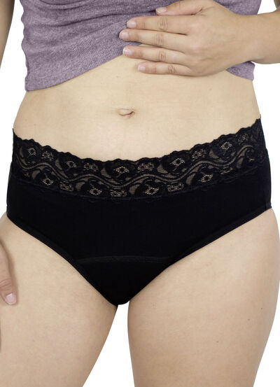 Hygiene-Damen-Slip mit Spitze von Hydas 