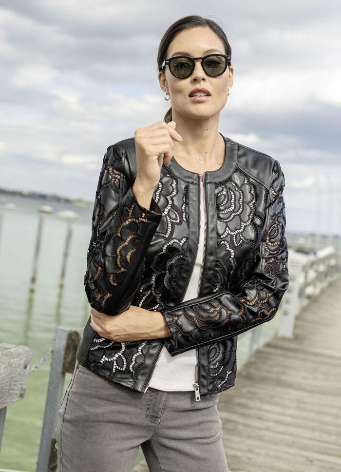 Kurzjacke mit einer geschmeidigen Haptik 