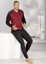 Zweierpack Schlafanzüge mit V-Ausschnitt und Bündchenabschlüssen  