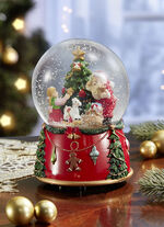 Handgefertigte Spieluhr Schneekugel 