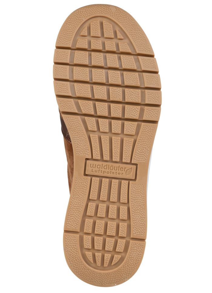 Waldl&auml;ufer, bequeme Damen-Boots, Weite H, mit herausnehmbarem Fu&szlig;bett COGNAC