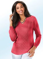Pullover mit Rautenstruktur 