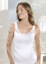 Laurina Zweierpack Hemden mit T&uuml;llstickereispitze 