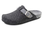 Klassische Herren-Hausschuhe, aus Wollfilz GRAU