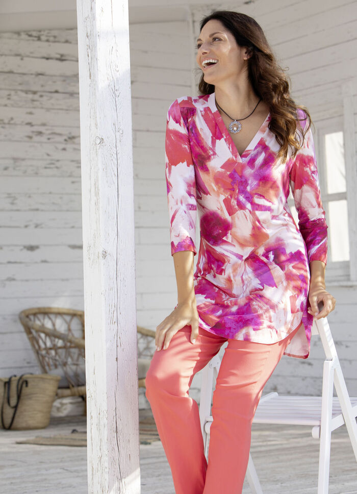 Schön dessinierte Shirt-Tunika 