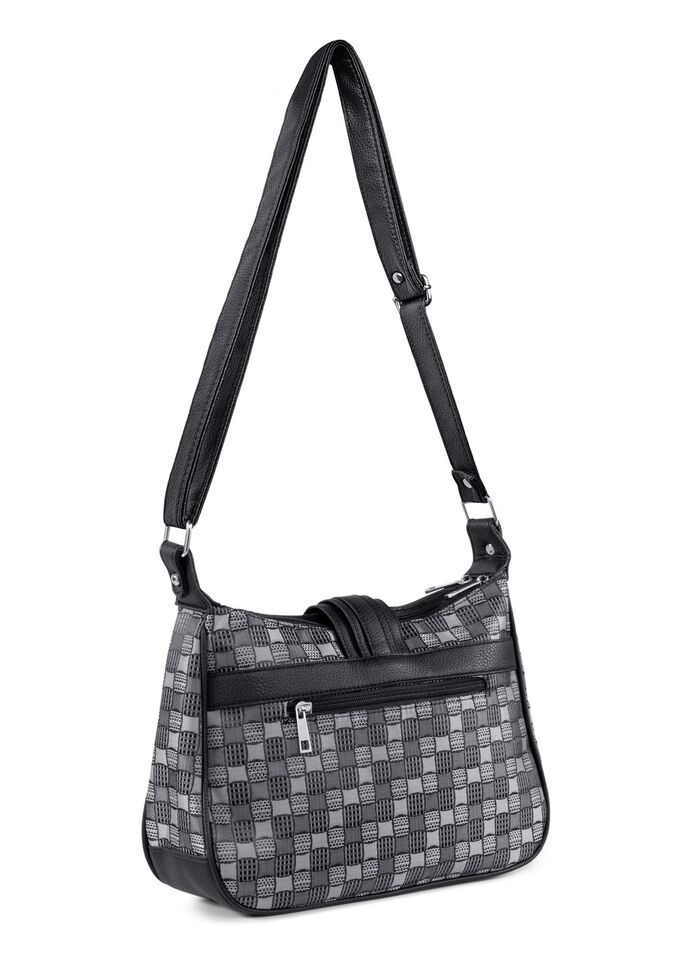 Tasche mit zus&auml;tzlicher B&ouml;rse GRAU-SCHWARZ