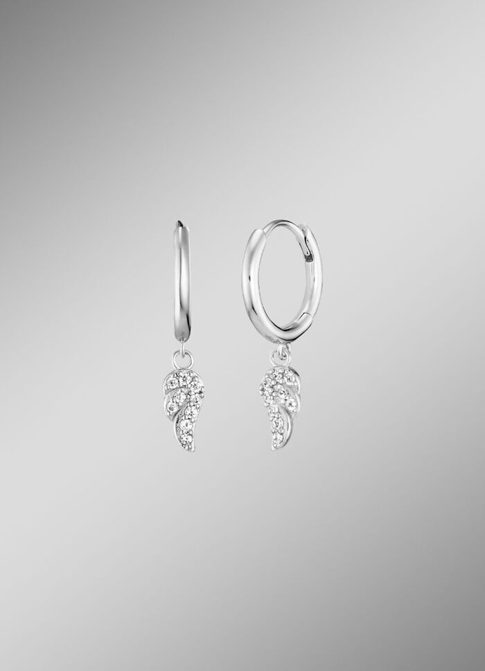 Creolen mit funkelnden Flügelchen 