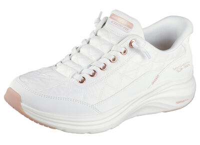 SKECHERS, stylische Damen-Sneaker, mit geformter Slip-Ins Fersenplatte 