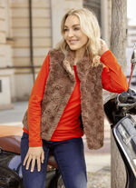 Weste in Persianer-Optik 