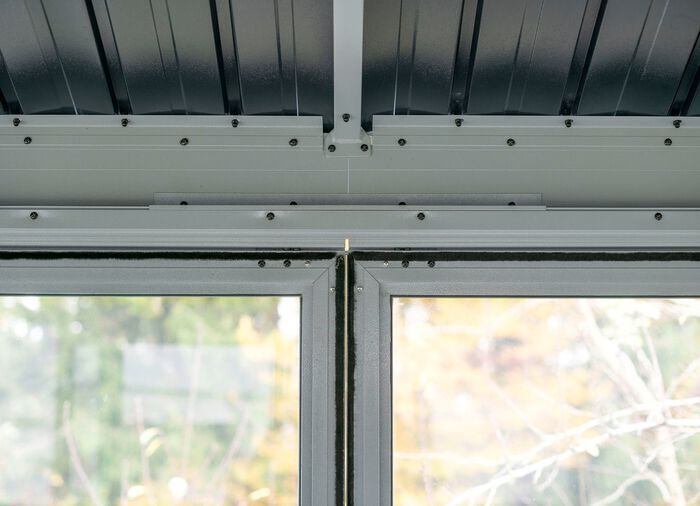 Pavillon "Olan" aus pulverbeschichtetem Aluminium 