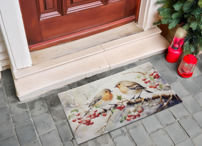 Fußmatte mit winterlichem-Motiv 