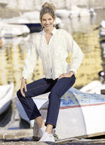 Bluse mit Rüschenzier 