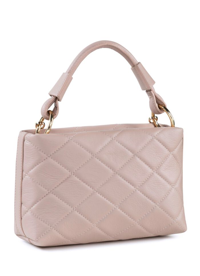 Laurina Tasche mit trendiger Ziersteppung PUDERROS&Eacute;