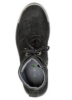 Waldläufer, bequeme Damen-Stiefeletten, Weite G, mit herausnehmbarem Fußbett SCHWARZ