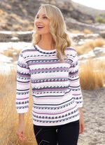 Pullover in Ringeldessin 