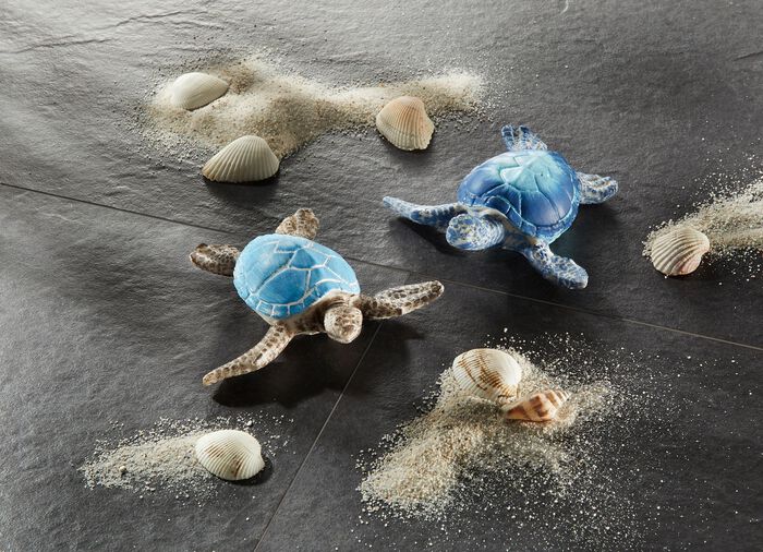 Schildkr&ouml;te aus Holz, 2er-Set 