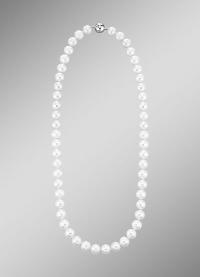Halskette mit Süßwasser-Zuchtperlen 