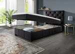 Boxspringbett mit Kaltschaumtopper ANTHRAZIT
