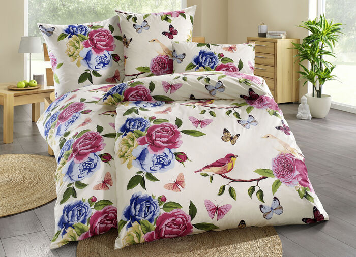 Beidseitig bedruckte Bettwäsche-Garnitur von Florella 