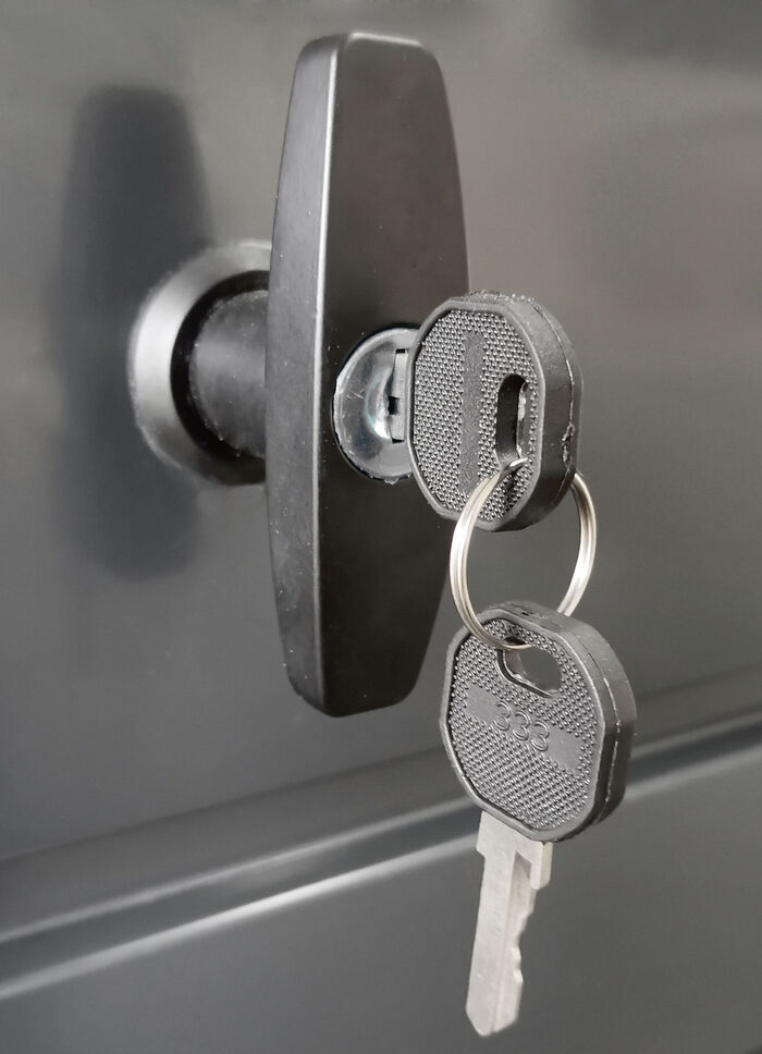 Auflagenbox, 350 Liter, aus verzinktem Stahl 