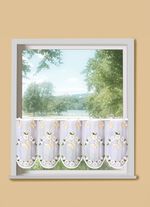 Bestickter Kurzstore mit Schmetterlings-Motiven 