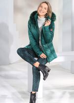 Jacke mit abnehmbarer Kapuze GRÜN