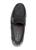 ELENA EDEN Slipper aus Nappaleder und geprägtem Lackleder SCHWARZ