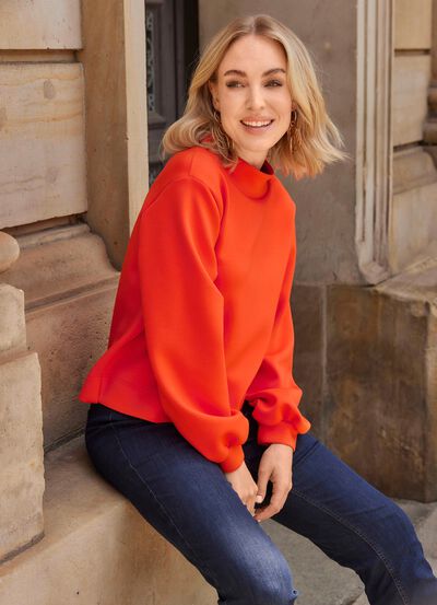 Shirt mit Stehkragen 