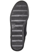 Stiefelette aus weichem, gestepptem Nubukmaterial BORDEAUX