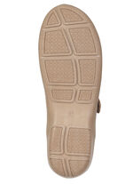 ELENA EDEN, sommerliche Damen-Slipper, Weite G, mit herausnehmbarem Fußbett COGNAC