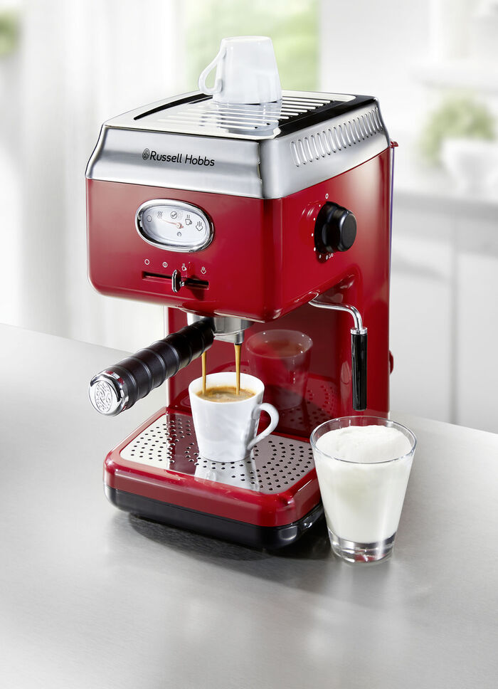 Espressomaschine im Retro-Design 