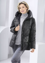 Funktionsjacke mit fester Kapuze 