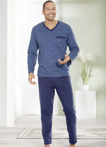 Zweierpack Schlafanzüge mit V-Ausschnitt und offenen Abschlüssen  
