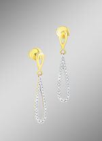 Bewegliche Ohrstecker mit 58 Brillanten 