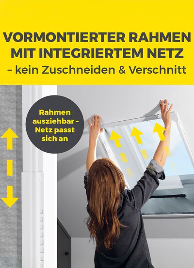 Magic-Fit Teleskop-Dachfenstergitter 