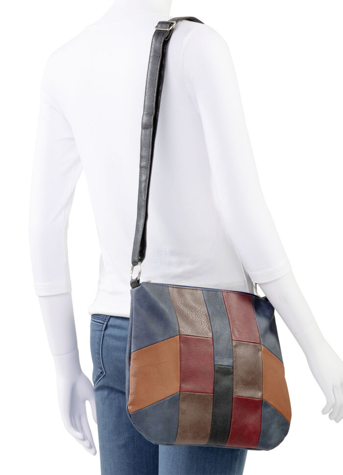 Tasche aus weichem Synthetikmaterial JEANS-BUNT