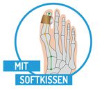 Zehenspreizer mit Fixierung 