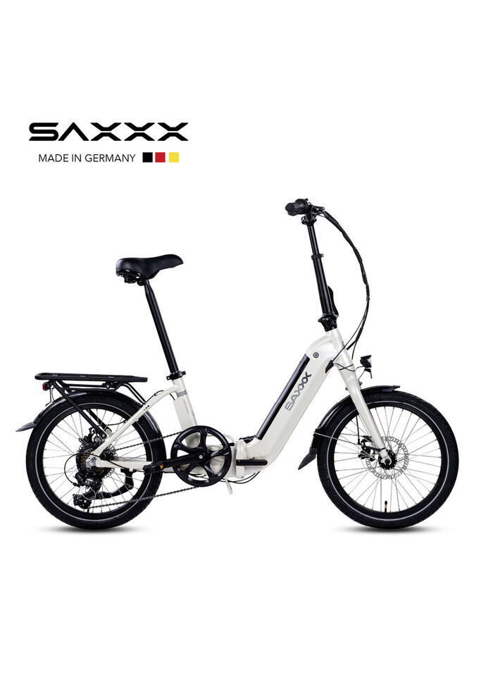 Falt-E-Bike Foldi Comfort von SAXXX  CREME-WEISS-GLÄNZEND